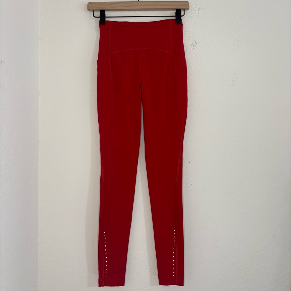 Lululemon Swift Speed High-Rise Tights leggings in red size 2